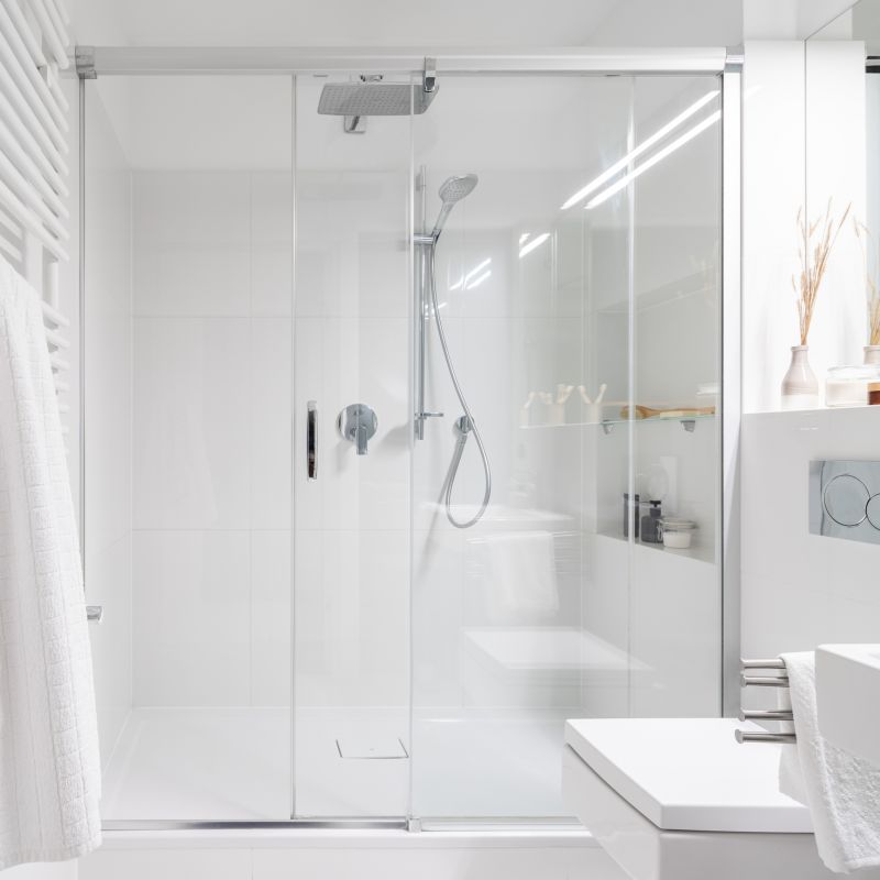 Sleek Glass Shower Enclosure